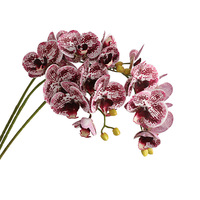 Fleur d'orchidée artificielle à 7 têtes en impression 3D au toucher naturel, 70 cm, pour la décoration de la maison et de l'hôtel - Fête des mères, Fête des pères, Noël