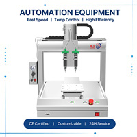 Machine de distribution de colle UV et adhésif thermofusible rotative entièrement automatique à trois, quatre ou cinq axes
