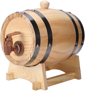 Rovere Barre vino Brandy Whisky barile barile secchio contenitore con rubinetto conservazione domestica vinificazione uso della birra - Product Image 1