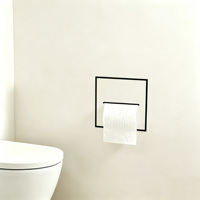 Porte-papier toilette encastré en acier inoxydable 304, boîte à mouchoirs invisible murale dissimulée, fixation encastrée pour carrelage de salle de bain