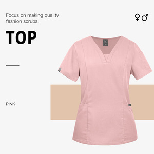 Vêtements médicaux personnalisés pour femmes, anti-rides, tenue d'infirmière, vêtements de travail pour médecins et infirmières, combinaison, impression et broderie de logos - Product Image 3