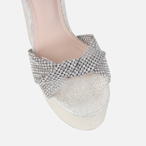 נשים shinny פלטפורמה קרסול עטופה שמנמן נעלי נשים פלטפורמה נצנצים פלטפורמה נצנצים קשת קרסול רצועת סנדל עקבים גבוהים - Product Image 5