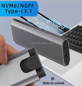 เคสใส่ SSD แบบพกพา รองรับโปรโตคอลคู่ NVMe SATA M.2 วัสดุอลูมิเนียมอัลลอยด์ สำหรับฮาร์ดไดรฟ์ภายนอก NGFF ใช้กับพีซีและแล็ปท็อป ช่องต่อ Type-C 3.1 - Product Image 5