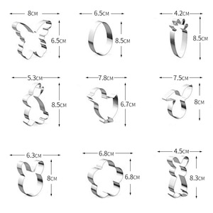 Cookies Khuôn Kim Loại Thép Không Gỉ Dễ Thương 3D Vòng Hoa Tình Yêu Hình Trái Tim Giáng Sinh Fondant Bánh Quy Cookie Cookie <span class=keywords><strong>Set</strong></span> - Product Image 6