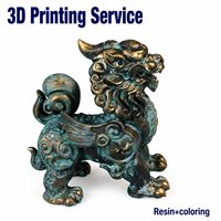 Figurines d'action en résine ABS/métal peintes sur mesure, figurines d'anime, statues imprimées en 3D, coloration, post-traitement, service d'impression 3D SLA