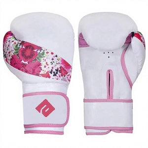 Gants de boxe en cuir personnalisables avec évacuation de l'humidité et fermeture à crochet et boucle-Différentes couleurs disponibles de haute qualité - Product Image 1