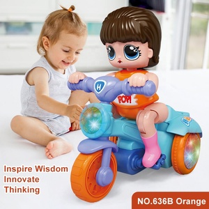 Jouet électronique personnalisé modèle électronique <span class=keywords><strong>de</strong></span> tricycle dessin animé <span class=keywords><strong>pieds</strong></span> sur tricycle voiture jouet avec musique lumières jouet jeu amusant voiture à retirer - Product Image 3