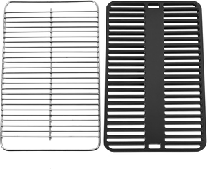 Rejilla de Cocina de Acero Inoxidable de Repuesto para Parrillas de la Serie Go-Anywhere (Compatible con Carbón) Fácil de Limpiar, Portátil y Reutilizable - Product Image 1