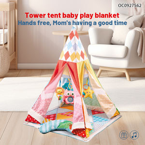 High Quality Plush Indoor Baby Fabric <strong>Wigwam</strong> Play <strong>Tent</strong> for Kids Girls with Rattle - Product Image 2