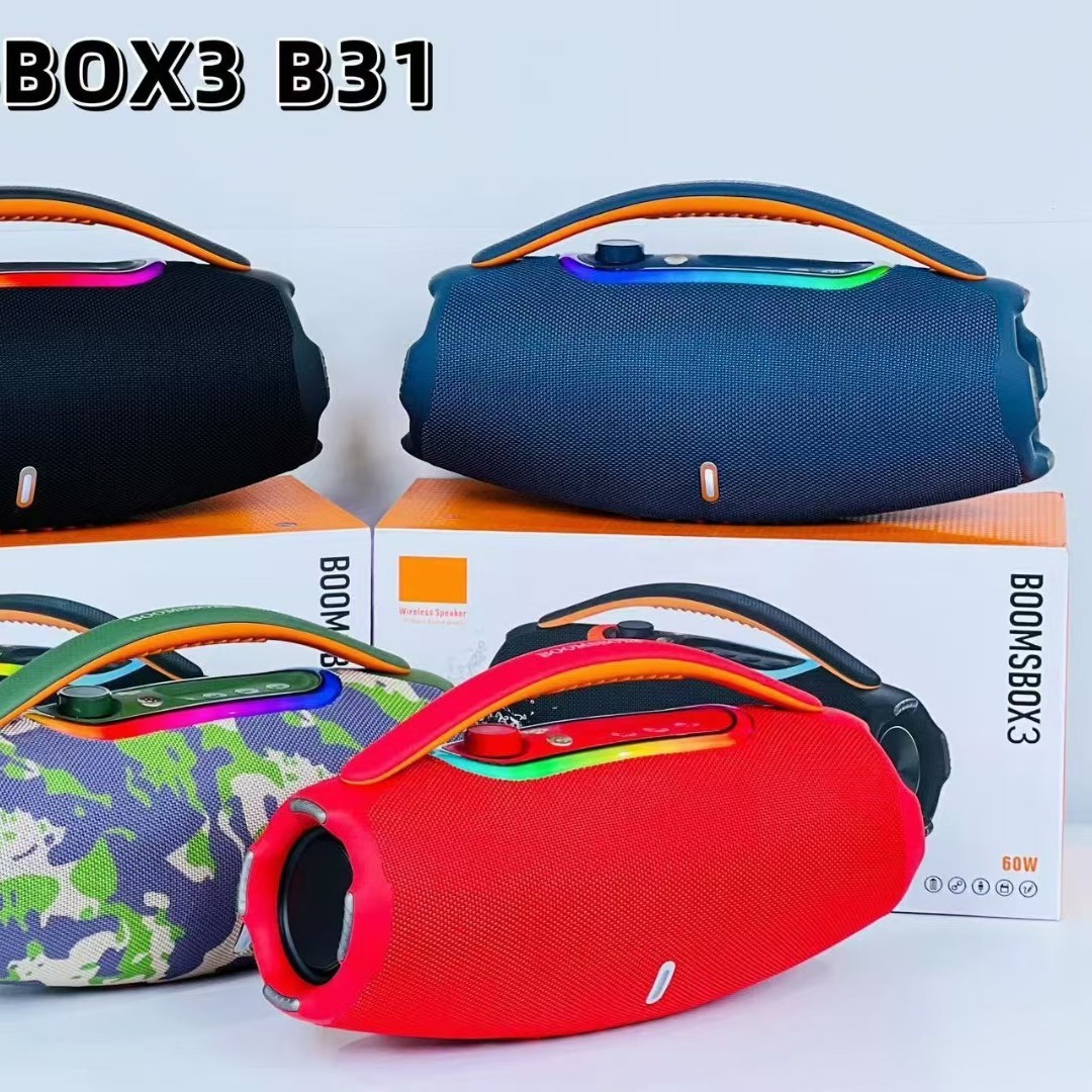 BOOMSBOX3 New Portable B31 for 5.3 Wireless Speaker 60W Waterproof Heavy Subwoofer Built-in Mic LED Light Long Battery · image 6