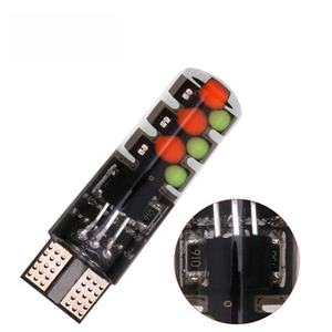 Prix de gros T10 COB 12smd RGB Ampoules de phares de voiture en silicone avec télécommande clignotante 12V Garantie 2 ans Éclairage automobile - Product Image 2