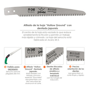 Lama di ricambio per sega Samurai JS 240 mm. - Product Image 5