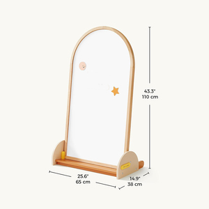 Chevalet d'art double face pour tout-petits, arche en bois avec <span class=keywords><strong>tableau</strong></span> magnétique pour l'apprentissage - Product Image 5