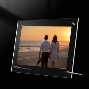 Cadre photo acrylique magnétique double face autoportant 4x6 et 5x7 pouces pour affichage de bureau et présentation d'images - Product Image 5