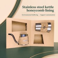 Papier kraft nid d'abeille, boîte cadeau écologique biodégradable, emballage commémoratif pour vin rouge, carton nid d'abeille