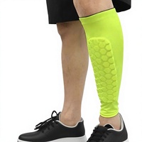 Protection de tibia en spandex alvéolé absorbant les chocs pour sports de plein air, course, football, escalade – Approvisionnement direct usine