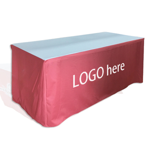 Polyester 4/6/8ft tùy chỉnh được trang bị hình chữ nhật Khăn trải bàn cho sự kiện đám cưới bên - Product Image 2