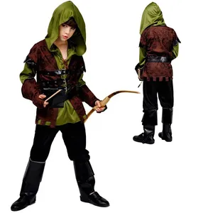 <span class=keywords><strong>Costume</strong></span> da <span class=keywords><strong>Robin</strong></span> Hood per Bambini, Travestimento da Arciere per Halloween, Purim e Feste in Maschera - Product Image 1