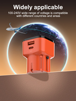 Chargeur de voyage universel LDNIO Q2420 45W GaN tout-en-un, adaptateur de voyage avec prises UK/AU/US/EU, charge rapide PD QC4.0