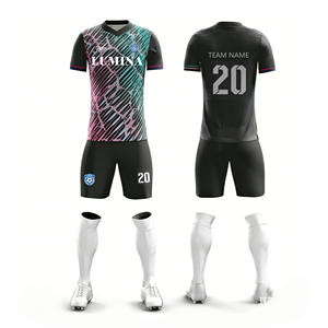 Uniforme de Fútbol Personalizado Transfronterizo, Traje de Entrenamiento de Fútbol para Adultos, Camiseta Deportiva Transpirable de Secado Rápido - Product Image 1