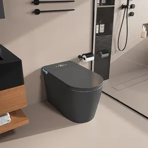 Einteilige Fernbedienung Intelligente Toiletten Energie einsparung Boden montierte Toiletten schüssel Keramik-Toilette für Badezimmer