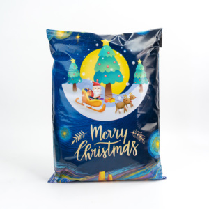 Christmas Festival Full Printing Pants Clothing Biodegradable Custom Printed Poly Mailer Shipping Packaging Mail Bags - Product Image 2