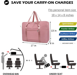 Custom Logo Multifunctional Two Layers of Expandable Large Capacity Traveling <b>Luggage</b> Organizer Bag Yoga Sports Gym Fitness Bag - Product Image 2