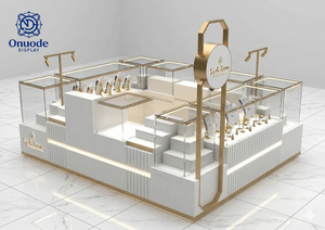 Vitrine à bijoux écologique personnalisée avec éclairage LED pour magasin de bijoux B2B, conception clé en main, installation sur mesure en usine - Product Image 3