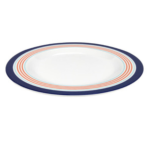 Marin Basics, набор посуды из меламина с полосками, темно-синяя посуда, набор тарелок для ужина и десерта - Product Image 4