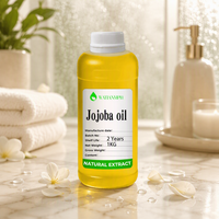 Minyak Jojoba Murni 1 Galon 3.8L, Minyak Dasar Alami Cold Pressed untuk Perawatan Rambut, Melembapkan Kulit, dan Pijat