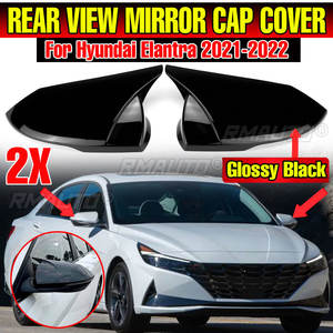 M Style Rear View <b>Mirror</b> Cover Side Door <b>Mirror</b> <b>Shell</b> Decoration Trim for Hyundai Elantra 2016-2022 Rearview <b>Mirror</b> Cover Cap - Product Image 1
