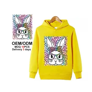 Stampa personalizzata Happy Easter Day con stampa di trasferimento di uova di coniglietto lavabili caccia DTF ferro di trasferimento di calore su adesivi con Logo personalizzato serigrafia