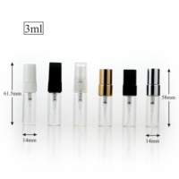Fantaisie De Luxe En Gros Rond 2ml 3ml 5ml 10ml Mini Vide Clair Vaporisateur Verre Parfum Échantillon Atomiseur Testeur Huile Emballage