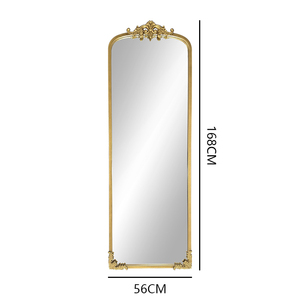<span class=keywords><strong>Specchio</strong></span> a Figura Intera Stile Francese Dorato per Camera <span class=keywords><strong>da</strong></span> Letto, <span class=keywords><strong>Specchio</strong></span> <span class=keywords><strong>da</strong></span> <span class=keywords><strong>Terra</strong></span> con Cornice in Ferro Retrò - Product Image 6