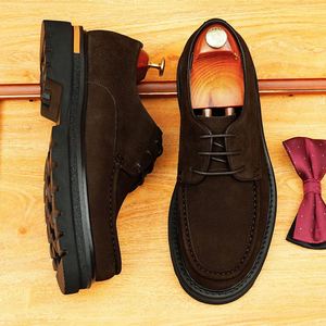 รองเท้าธุรกิจผู้ชายสั่งทำพิเศษรุ่นใหม่ รองเท้าหนังหรูหราแบบ Brogue Oxford รองเท้าเดรสผู้ชายระดับไฮเอนด์ - Product Image 3