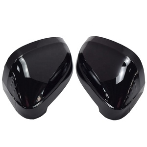 2024 sıcak satış parlak siyah dikiz aynası kılıf yan ayna kabuk için Audi A4 B9 2017 up A5/S5/RS5 2016 up bir çift - Product Image 1