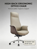 Chine Fabrication Fauteuil inclinable ergonomique en cuir PU blanc à dossier haut Gestionnaire de bureau Ordinateur Fauteuil pivotant PDG