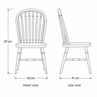Fournisseur fiable, chaise de salle à manger en bois de caoutchouc massif, robuste, durable, ergonomique, style nordique du milieu du siècle, pour la maison, le restaurant, le café