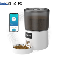 Distributeur automatique de nourriture pour chats BanabaPet 4L, intelligent, avec commande à distance WIFI, distribution quantitative programmée pour chiens et chats