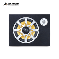 Subwoofer Mobil S-WA08 6 Inch 12V, Speaker Bass Berat dengan Amplifier Terintegrasi dan Tweeter, Perlengkapan Audio Mobil