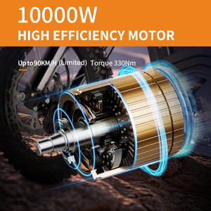 Motocicleta Eléctrica Todoterreno HEZZO D3 PRO, 60V 8000W, 61-80km/h, Resistente al Agua, Batería de Litio Potente, Suspensión Delantera, 3 Velocidades, STOCK UE y EE. UU. - Product Image 6