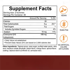 Fabricación de Gomitas de Coenzima Q10 de Marca Privada, Cápsulas de Alimentos Nutritivos, Producto de Suplemento para el Cuidado de la Salud - Product Image 6