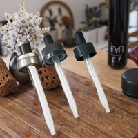 Pipette compte-gouttes en plastique nervuré 18mm 20mm résistante aux enfants pour bouteilles