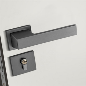 Factory Price Modern Stainless Steel Lever Quick Open Privacy Escape Lockset Interior <strong>Door</strong> <strong>Knobs</strong> Square <strong>Silver</strong> Bathroom <strong>Door</strong> - Product Image 4