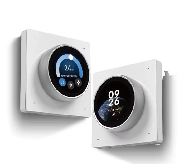 SIXWGH Smart Home Control Panel Rotary Knob Touch Screen Works Tuya Smart Life App for HVAC Scene Control US/EU Home Automation