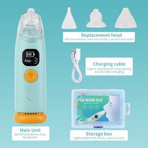 Soplador de aire portátil para aliviar la presión del oído, recargable, color azul claro, para uso en viajes - Product Image 4