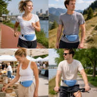 Sac banane personnalisé en toile unisexe avec sangle réglable, léger et durable pour la course, le shopping et les sorties en plein air