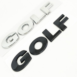 <b>3D</b> ABS Car Letter Badge Emblem <b>Sticker</b> Rear Trunk Bumper Decal for Golf Polo Body Styling - Product Image 1