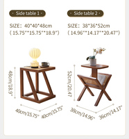 Ensemble de canapés Japandi en rotin tressé à la main avec cadre en bois d'acacia massif moderne en gros avec coussins en velours orange pour le salon