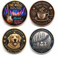 Moneda Conmemorativa de Metal Duradero Personalizada con Grabado para Programas de Intercambio Internacional y Exhibición en Festivales Culturales